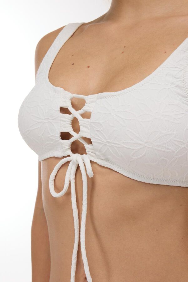 Ayyıldız 5637 Beyaz Yarım Atlet Bikini Takımı - 2