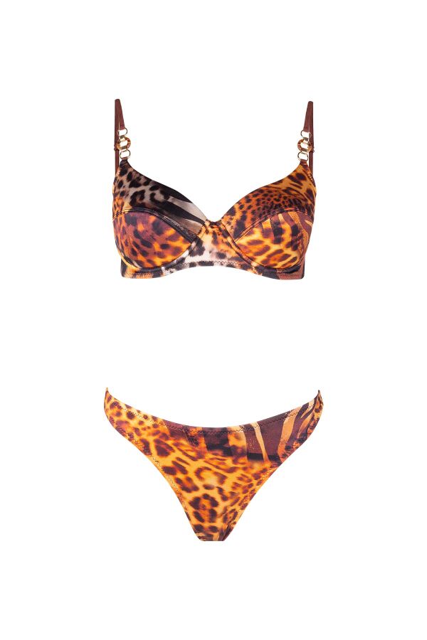 Ayyıldız 5642 Leopar Desenli Bikini Takımı - 4
