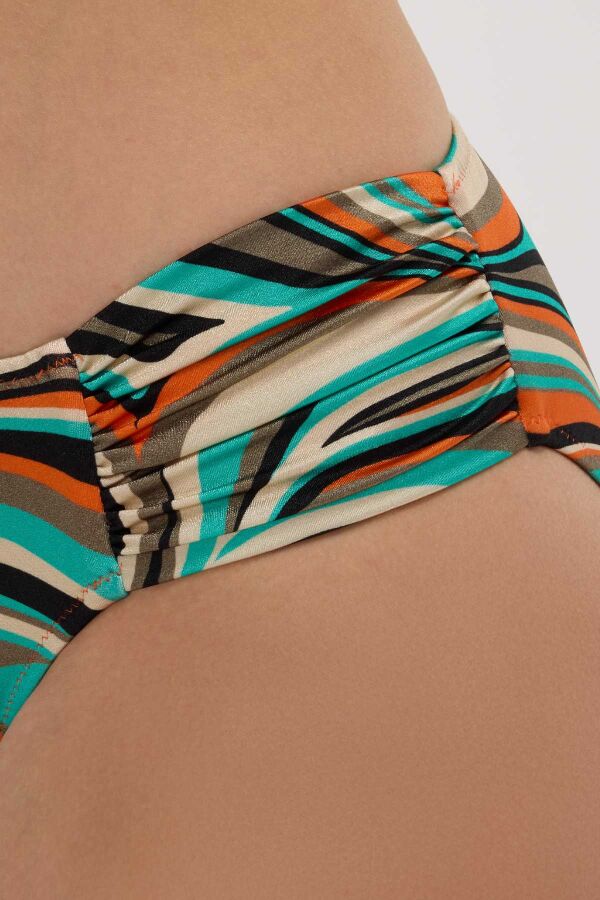 Ayyıldız 5644 Yeşil Desenli Toparlayıcı Bikini Takımı - 3