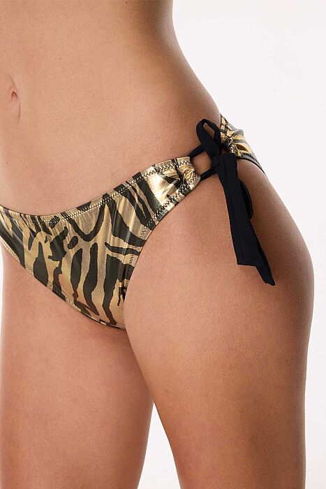 Ayyıldız 5648 Parlak Siyah Balkonet Bikini Takımı - 2