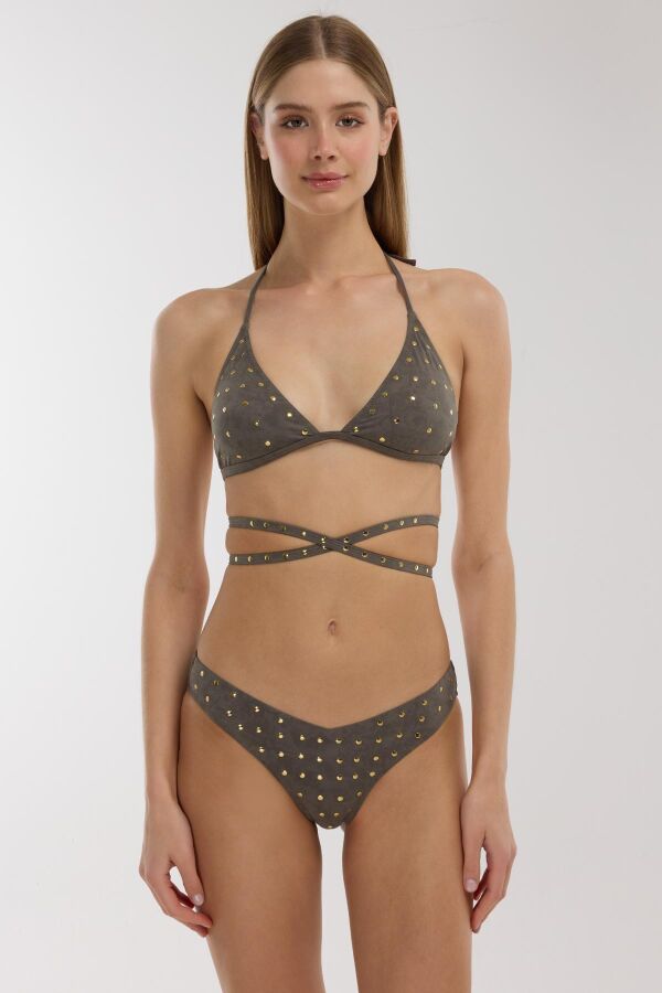 Ayyıldız 5701 Füme Üçgen Bikini Takımı - 1