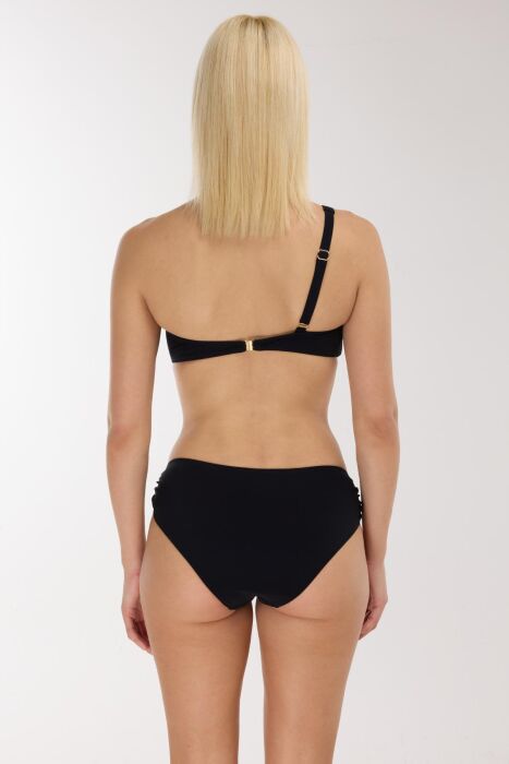 Ayyıldız 5709 Siyah Tek Omuz Bikini Takımı - 5