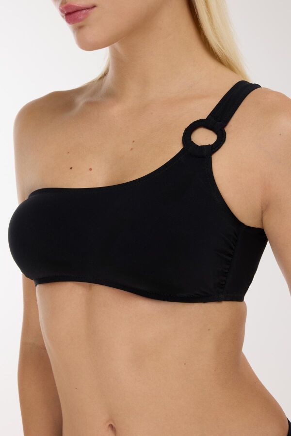 Ayyıldız 5711 Siyah Tek Omuz Bikini Takımı - 2