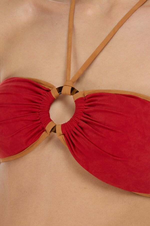 Ayyıldız 5713 Koral Straplez Bikini Takımı - 2