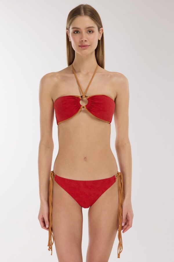 Ayyıldız 5713 Koral Straplez Bikini Takımı - 1