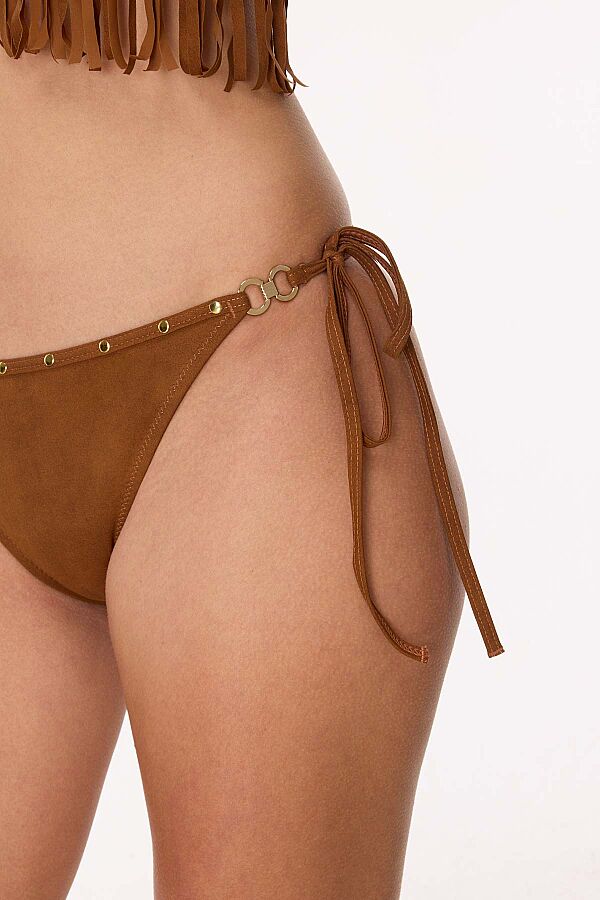 Ayyıldız 5714 Açık Kahverengi Püsküllü Bikini Takımı - 3