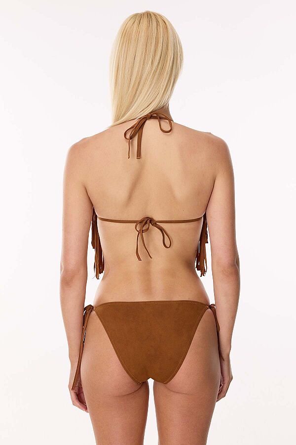 Ayyıldız 5714 Açık Kahverengi Püsküllü Bikini Takımı - 4