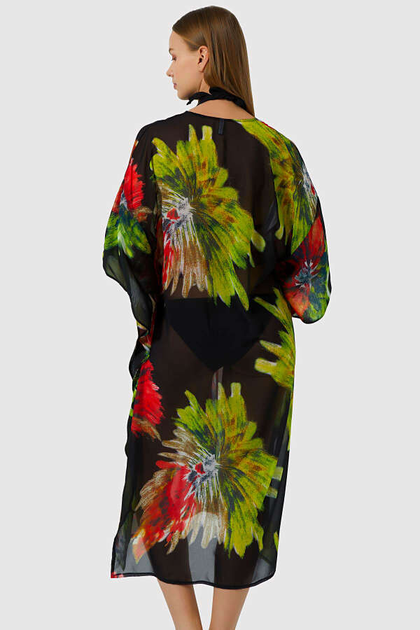 Ayyıldız 5808 Siyah Plaj Elbisesi - 2