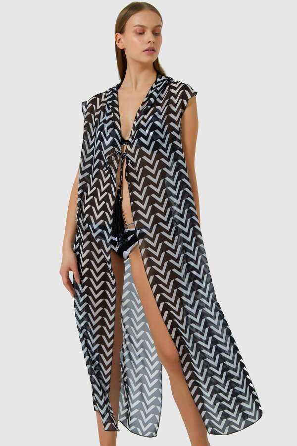 Ayyıldız 5810 Zigzag Plaj Elbisesi - 3