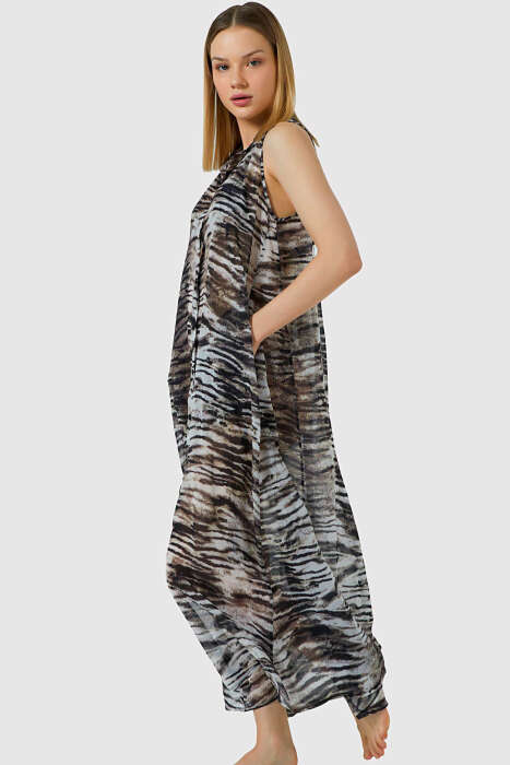 Ayyıldız 5816 Siyah Plaj Elbisesi - 3