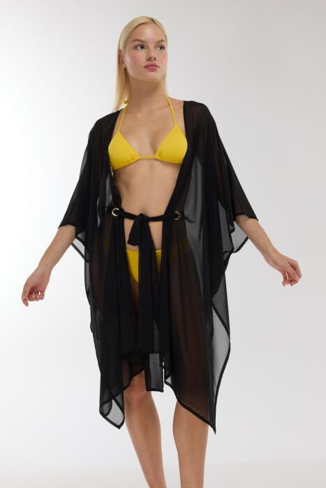 Ayyıldız 5905 Siyah Plaj Elbisesi - 2