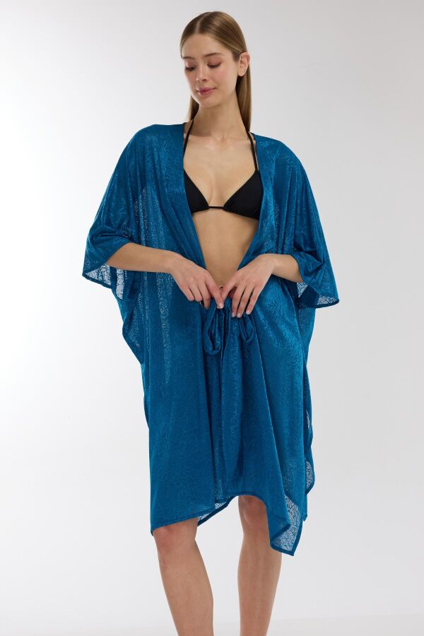 Ayyıldız 5908 Petrol Mavisi Plaj Elbisesi - 2