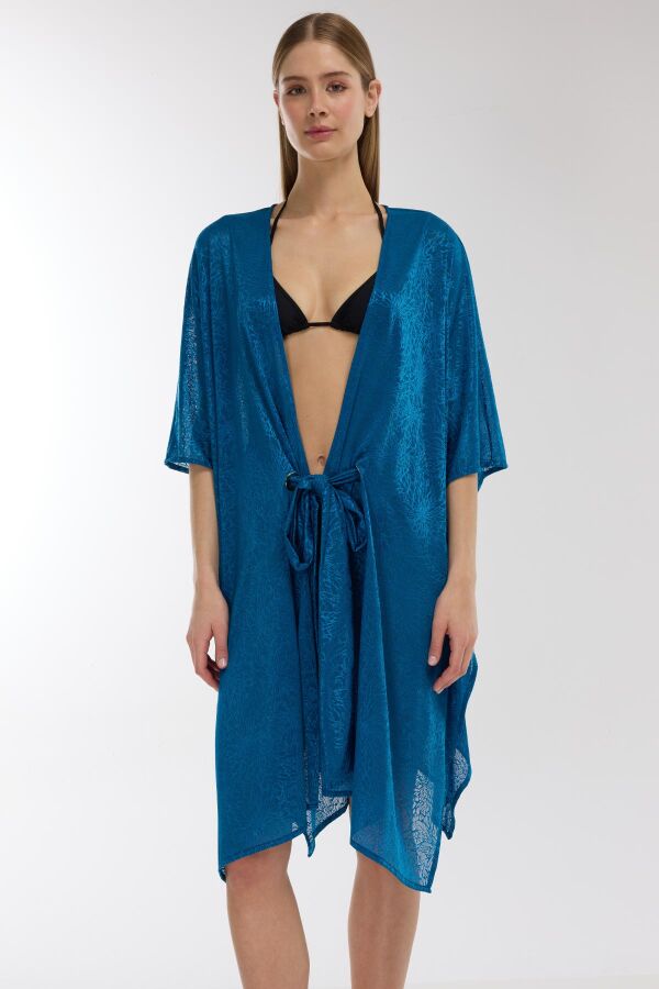 Ayyıldız 5908 Petrol Mavisi Plaj Elbisesi - 1