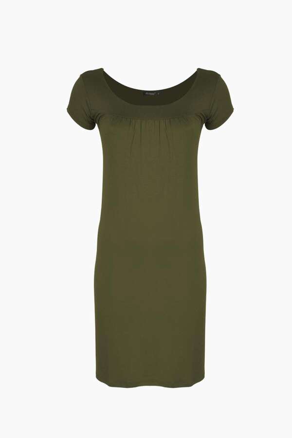 Ayyıldız 59333 Haki Penye Elbise - 3