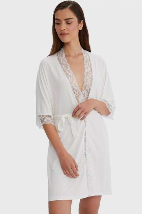 Ayyıldız 59441 Ekru Penye Sabahlık - 1