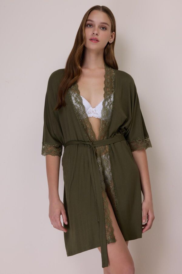 Ayyıldız 59441 Haki Penye Sabahlık - 1