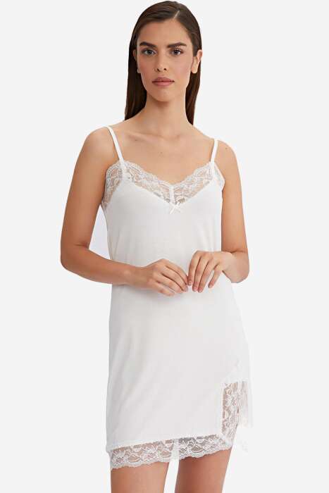 Ayyıldız 59442 Ekru Penye Gecelik - 2