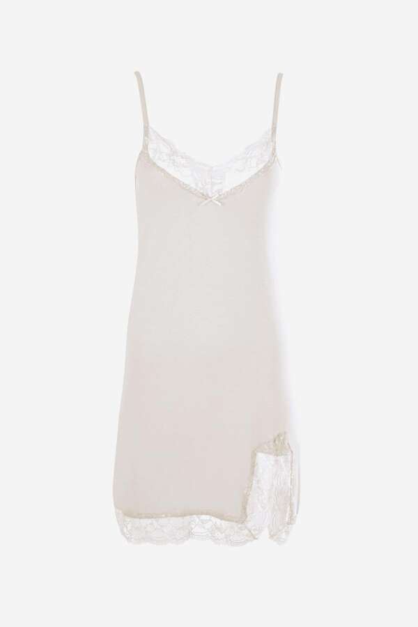 Ayyıldız 59442 Ekru Penye Gecelik - 3