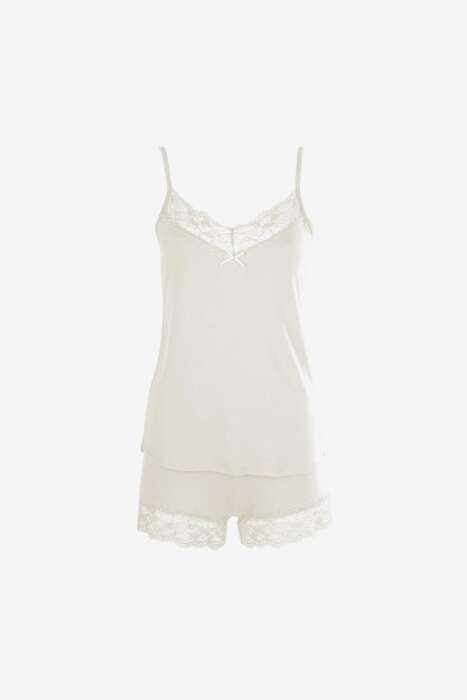 Ayyıldız 59443 Ekru Penye Şortlu Takım - 3