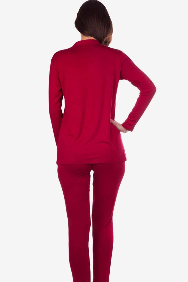 Ayyıldız 59469 Bordo Pijama Takımı - 2