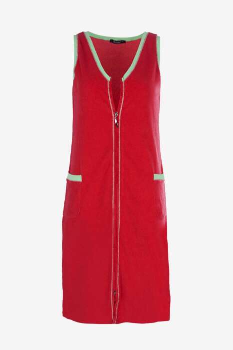AYYILDIZ - Ayyıldız 59492 Kırmızı Havlu Elbise (1)