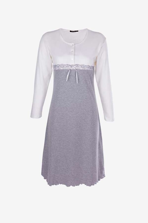 Ayyıldız 59504 Gri Gecelik - 3