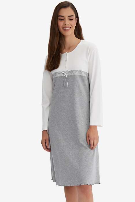 Ayyıldız 59504 Gri Gecelik - 1