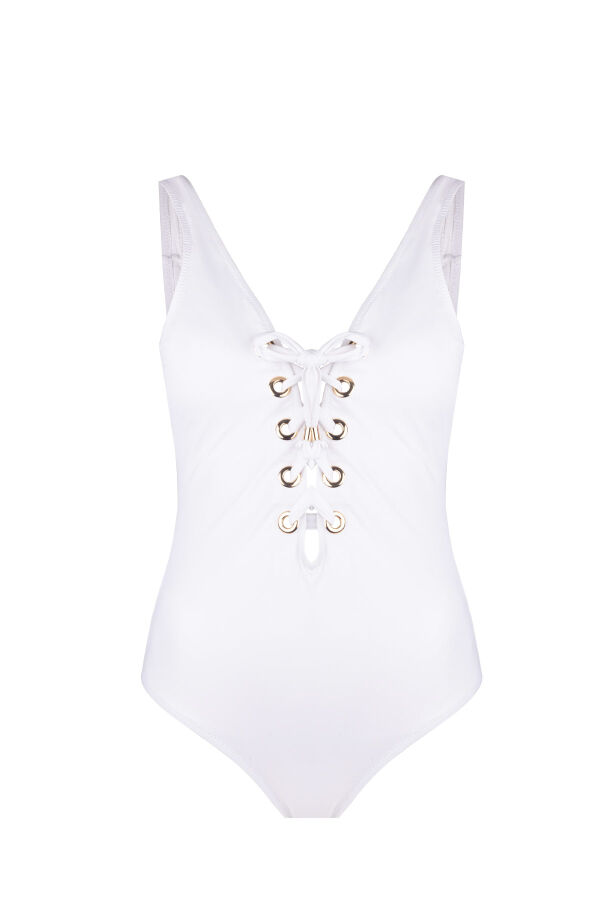 Ayyıldız 6104 Beyaz V Yaka Mayo - 5