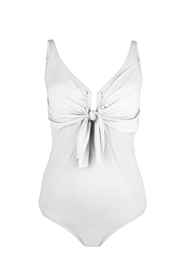 Ayyıldız 6118 Beyaz Fiyonklu Mayo - 4