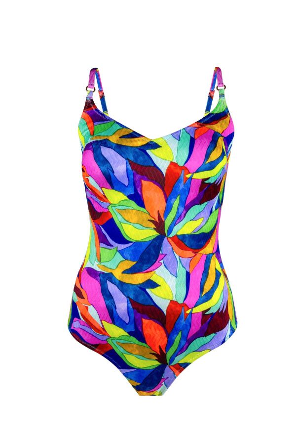 Ayyıldız 6211 Sarı Pembe V Yaka Toparlayıcı Mayo - 4