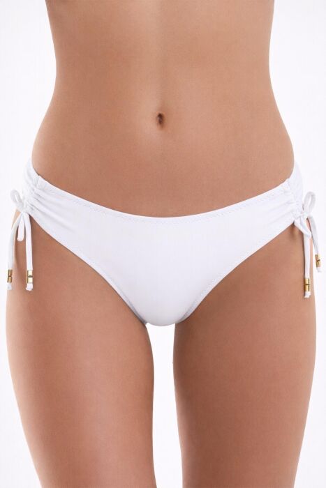 Ayyıldız 63043 Beyaz Büzgülü Bikini Altı - AYYILDIZ