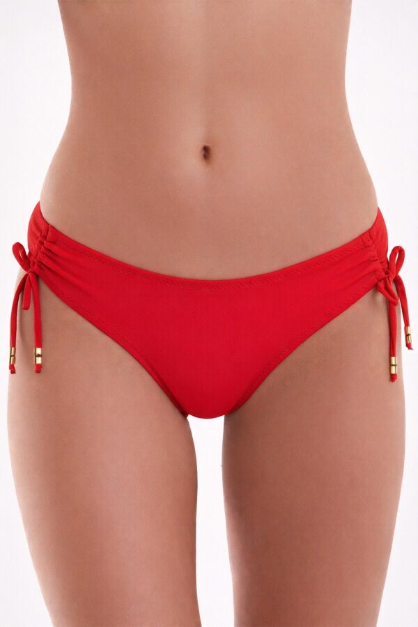 Ayyıldız 63043 Kırmızı Büzgülü Bikini Altı - 1