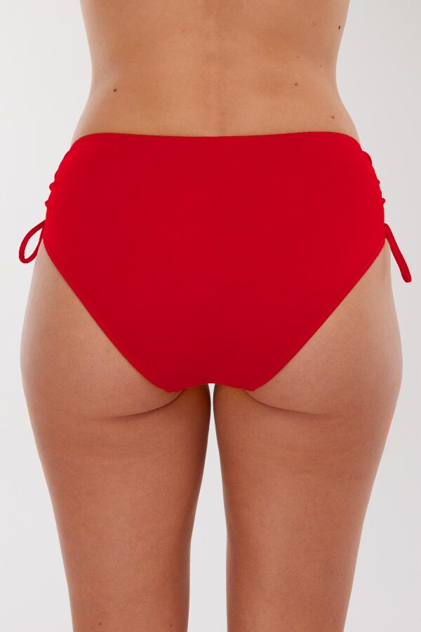 Ayyıldız 63059 Kırmızı Büzgülü Yüksek Bel Bikini Altı - 2