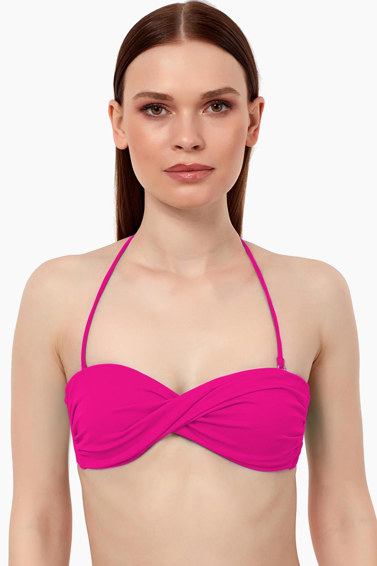 Ayyıldız 63508 Fuşya Burgu Straplez Bikini Üstü 