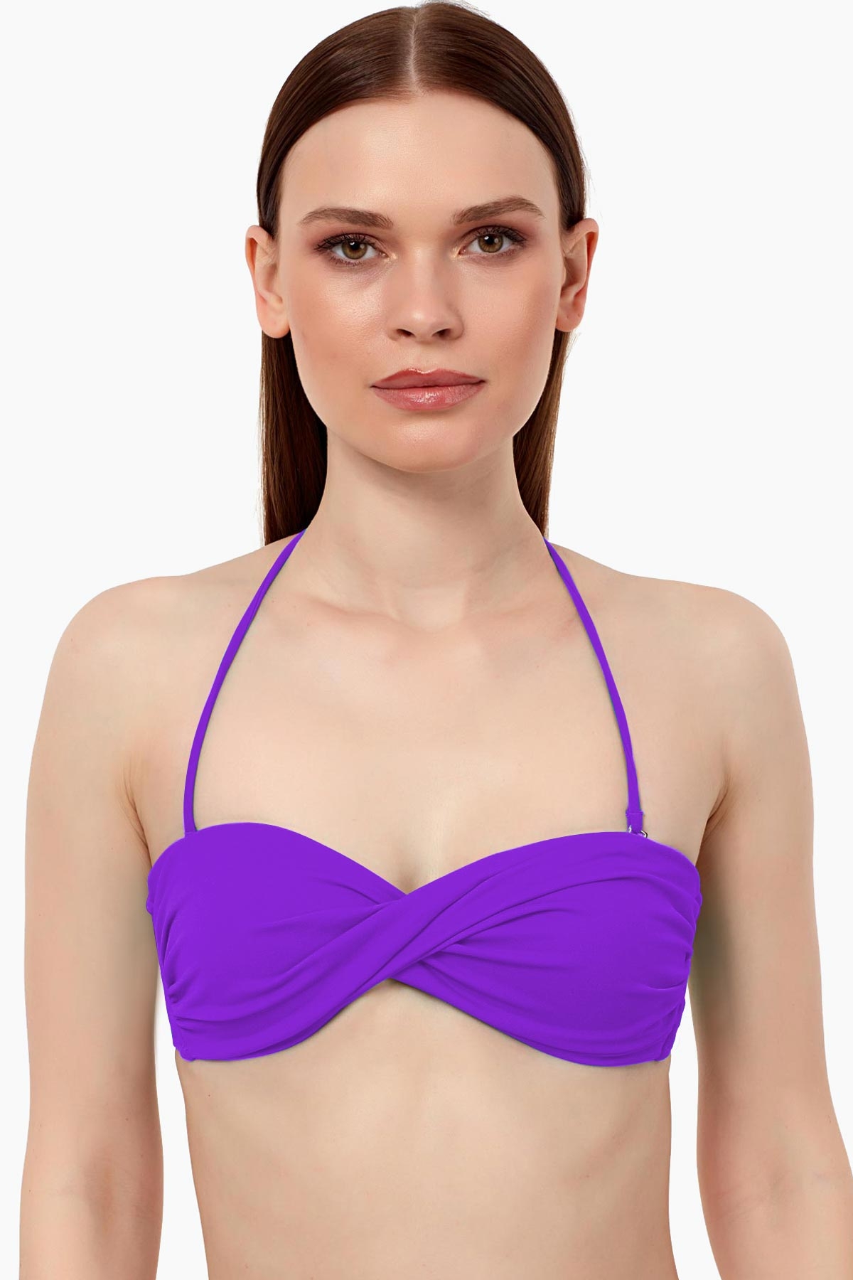 Ayyıldız 63508 Mor Burgu Straplez Bikini Üstü 