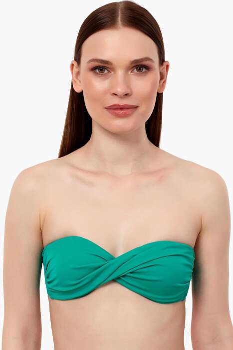 Ayyıldız 63508 Nil Yeşili Burgu Straplez Bikini Üstü - AYYILDIZ (1)