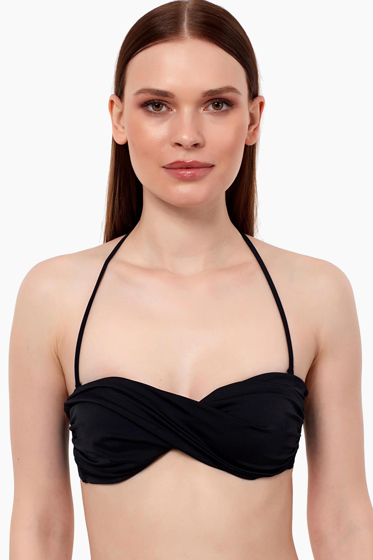 Ayyıldız 63508 Siyah Burgu Straplez Bikini Üstü