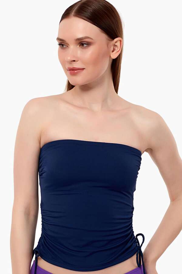 Ayyıldız 63515 Lacivert Straplez Tankini Üstü - 3