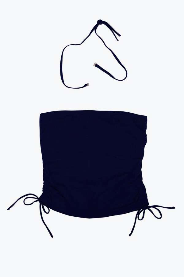 Ayyıldız 63515 Lacivert Straplez Tankini Üstü - 4