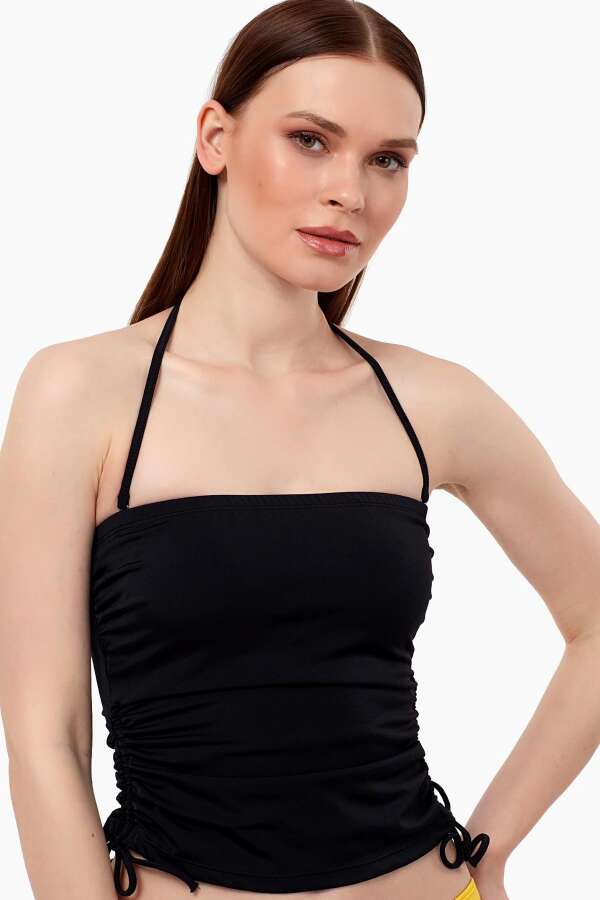 Ayyıldız 63515 Siyah Straplez Tankini Üstü - 1