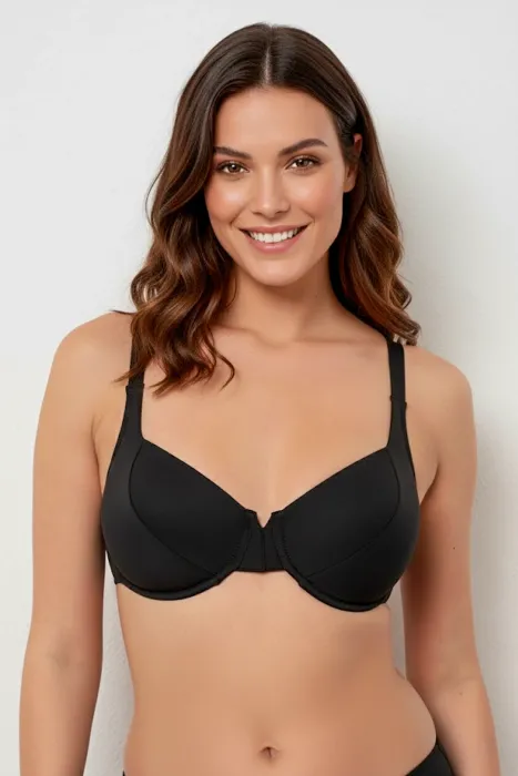 Ayyıldız 63535 Siyah Toparlayıcı Bikini Üstü - 1