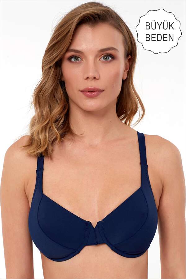 Ayyıldız 63535 Lacivert Toparlayıcı Bikini Üstü - 1