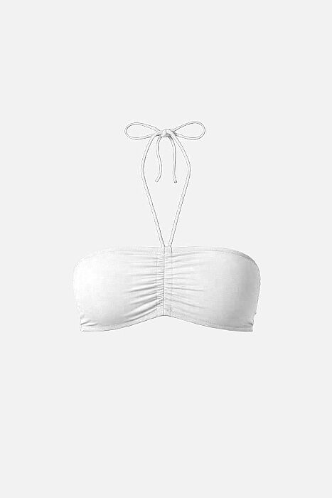 Ayyıldız 63541 Beyaz Straplez Bikini Üstü - 3