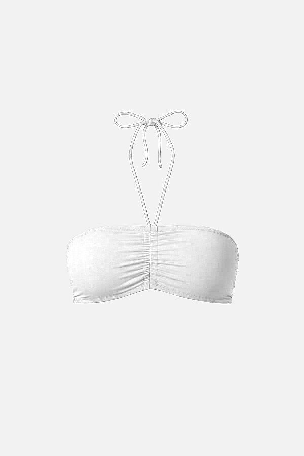 Ayyıldız 63541 Beyaz Straplez Bikini Üstü - 3