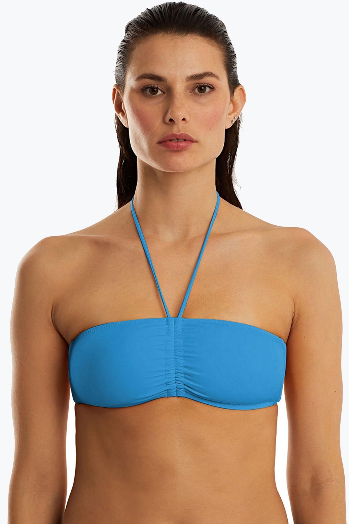 Ayyıldız 63541 Mavi Straplez Bikini Üstü 