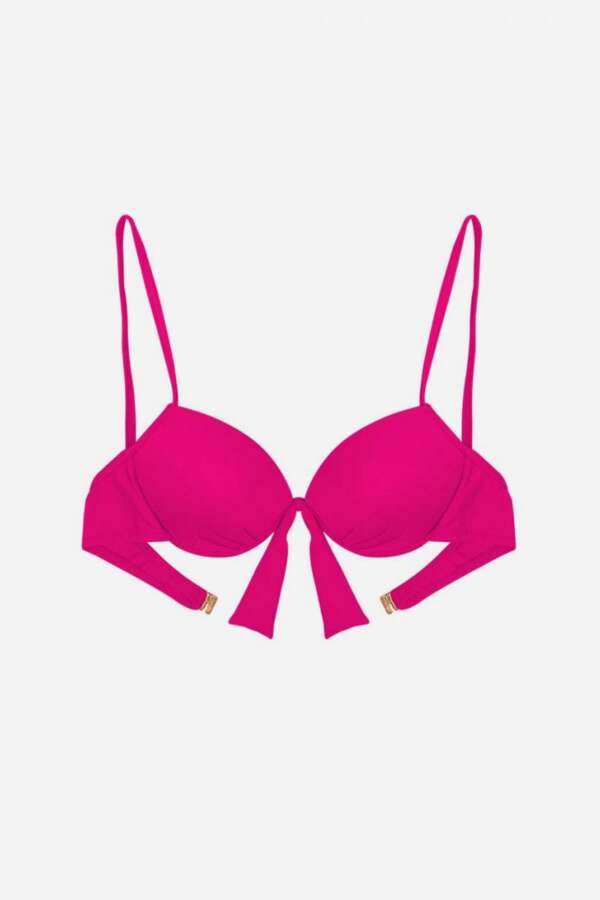 Ayyıldız 63545 Fuşya Push-up Bikini Üstü - 3