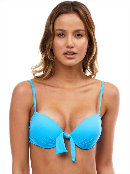 Ayyıldız 63545 Turkuaz Push-up Bikini Üstü - AYYILDIZ