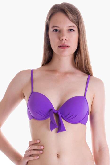 Ayyıldız 63545 Mor Push-up Bikini Üstü - AYYILDIZ