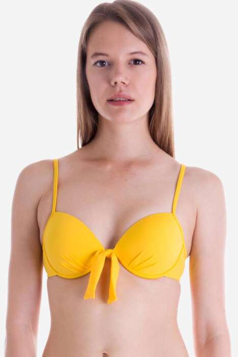 Ayyıldız 63545 Sarı Push-up Bikini Üstü - AYYILDIZ