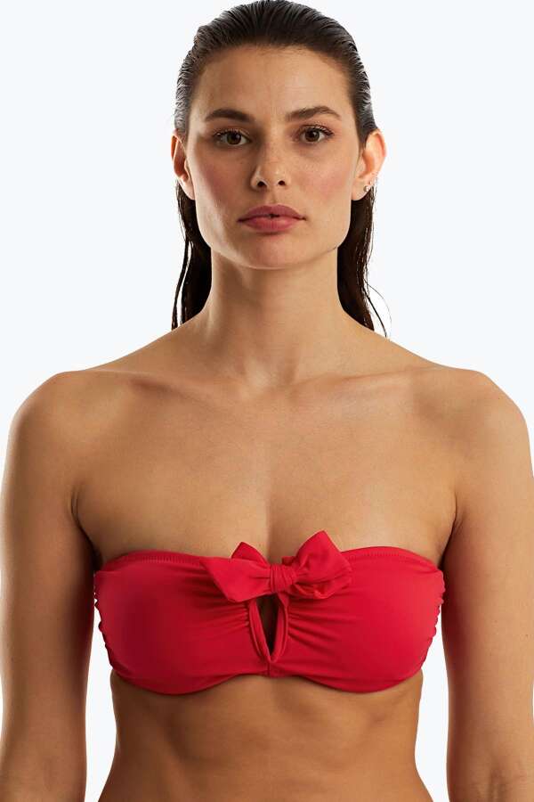 Ayyıldız 63547 Kırmızı Toparlayıcı Bikini Üstü - 1